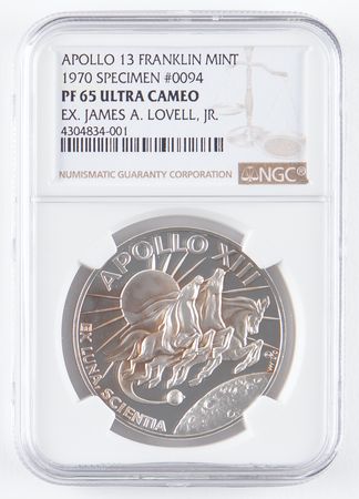 Lot #4226 James Lovell's Apollo 13 Franklin Mint