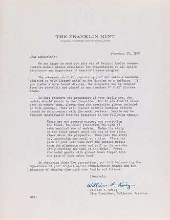 Lot #4229 Apollo 13: Franklin Mint Limited Edition Medallion Set - 'Project Apollo' (1972) - Image 5