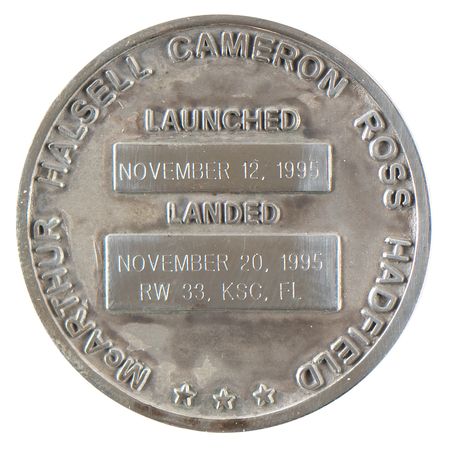 Lot #4372 STS-74 Flown Robbins Medallion - Image 2