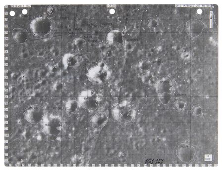 Lot #4300 Apollo 17 Lunar Surface-Used Rover Map Signed by Gene Cernan - Image 3