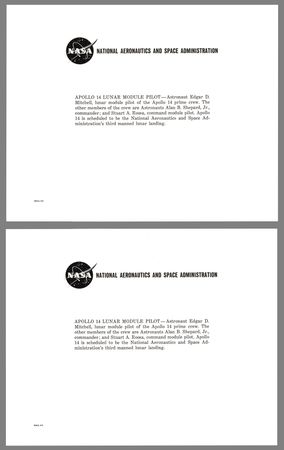 Lot #4249 Edgar Mitchell (2) Signed Photographs - Image 2