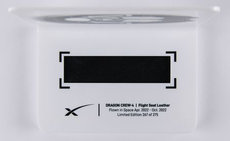 Lot #4401 SpaceX Dragon Crew 4 Flown Seat Leather - Image 2