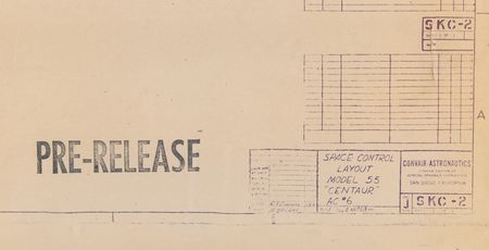 Lot #4426 Convair-Astronautics Model 55 Centaur AC Blueprint - Image 2