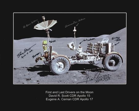 Lot #4319 Dave Scott and Gene Cernan Signed