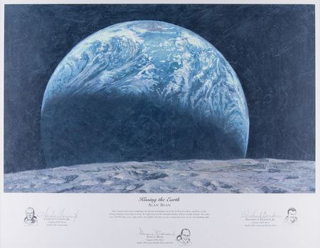 Lot #4173 Apollo 12 Crew-Signed Lithograph