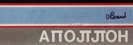 Lot #4505 Apollo-Soyuz Crew-Signed Print - Image 2