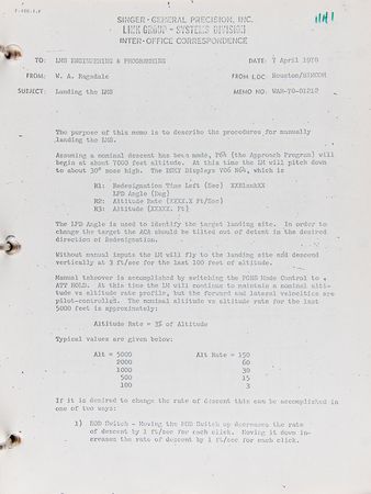 Lot #4338 Lunar Module Console Handbook - Image 7