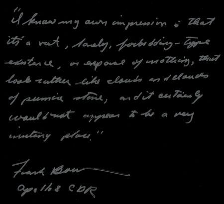 Lot #4077 Frank Borman Signed Oversized 'Earthrise' Photograph - Image 2