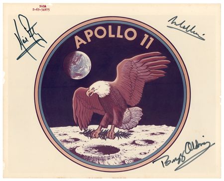Lot #4112 Apollo 11 Signed 'Mission Insignia'