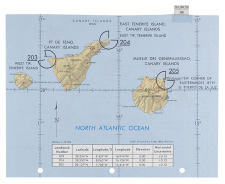 Lot #4085 Apollo 10 Flown Map Signed by Gene Cernan - Image 2