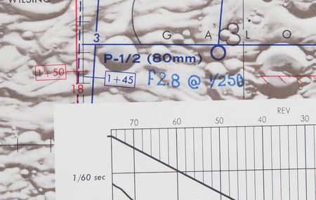 Lot #4296 Gene Cernan's Apollo 17 'Lunar Orbit Chart A' Double Photography Map (Attested as Flown) - Image 2