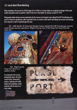 Lot #4275 Apollo 16 Flown 'Purge Port' Hatch Label from the Command Module Casper - Image 5