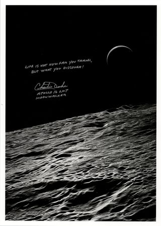 Lot #4283 Charlie Duke Signed Oversized Photograph