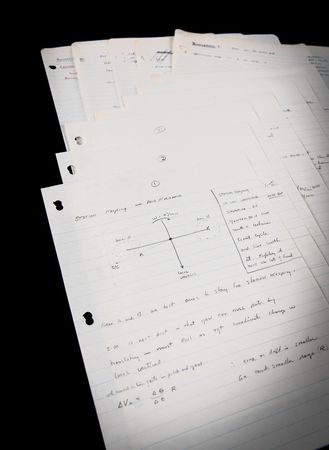 Lot #4027 Gordon Cooper's Handwritten Training Notes (12 pages) for the Gemini 5 Mission - Image 1
