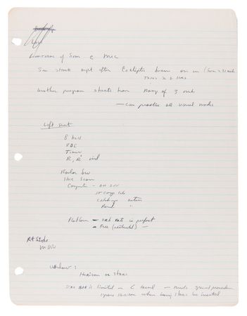 Lot #4027 Gordon Cooper's Handwritten Training Notes (12 pages) for the Gemini 5 Mission - Image 11
