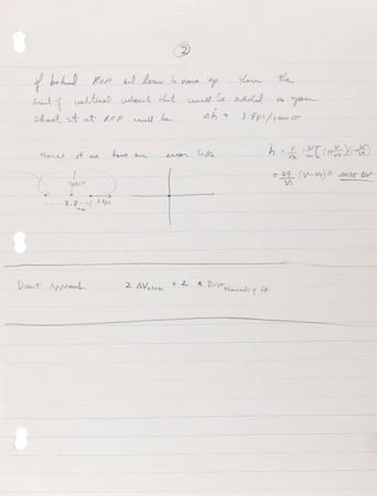 Lot #4027 Gordon Cooper's Handwritten Training Notes (12 pages) for the Gemini 5 Mission - Image 3
