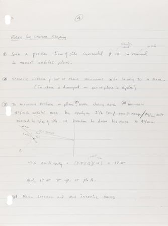 Lot #4027 Gordon Cooper's Handwritten Training Notes (12 pages) for the Gemini 5 Mission - Image 5