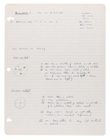 Lot #4027 Gordon Cooper's Handwritten Training Notes (12 pages) for the Gemini 5 Mission - Image 9