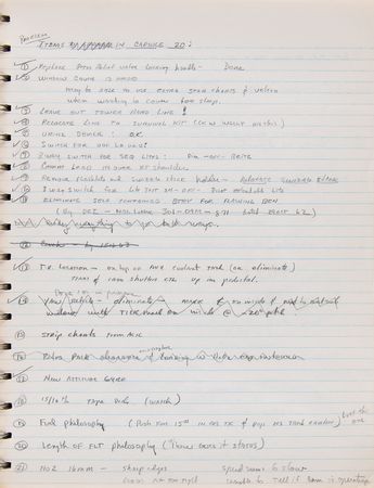 Lot #4005 Gordon Cooper?s Mercury-Atlas 9 Notebook - Over 20 Pages of Handwritten Notes and Sketches for the Faith 7 Capsule - Image 9