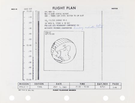 Lot #4096 Apollo 11 Mission Control-Used Flight Plan Signed Twice by Buzz Aldrin - Image 7