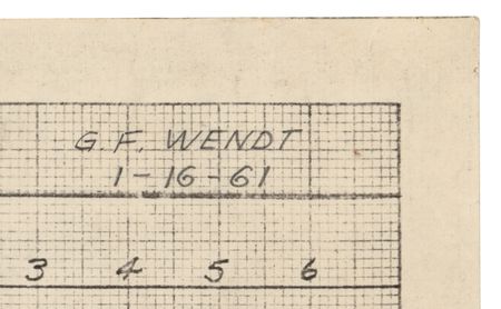 Lot #4008 Guenter Wendt's (4) Hand-Drawn Mercury Timeline Charts - MR-I and MR-IA - Image 5