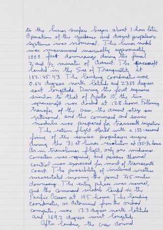 Lot #4097 Buzz Aldrin Autograph Manuscript Signed on the Apollo 11 Mission - Image 3