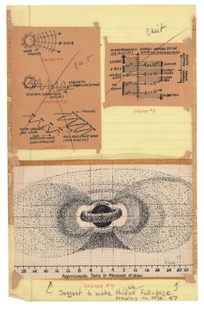 Lot #4354 Wernher von Braun Collection of (9) Conceptual Sketches and Diagrams for Collier's Magazine and His 'Handbook on Space Travel' Manuscript - Image 6