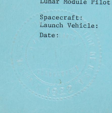 Lot #4084 Apollo 10 Official NAA/FAI ‘Manned Spacecraft Records’ Report Booklet - Image 2