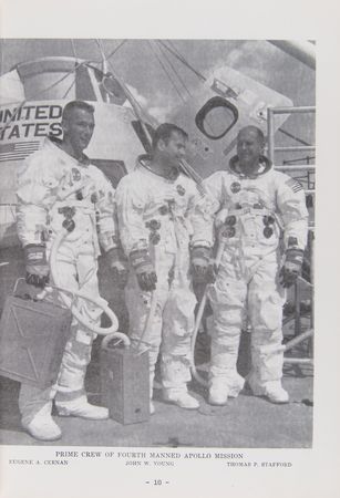 Lot #4084 Apollo 10 Official NAA/FAI ‘Manned Spacecraft Records’ Report Booklet - Image 5
