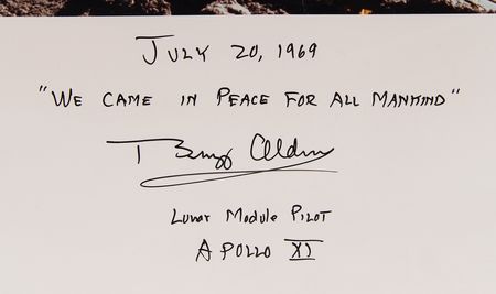 Lot #4135 Buzz Aldrin Signed Limited Edition Photographic Print - Image 2