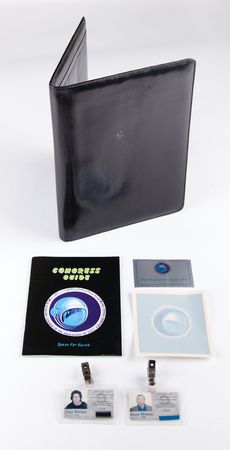 Lot #4318 Stuart A. Roosa's 5th Planetary Congress Multi-Signed Poster with Aldrin, Collins, Leonov, Cunningham, and More - Image 2