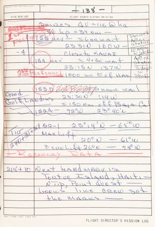 Lot #4361 Gene Kranz's Apollo 9 Flight Director's Logbook - Image 12