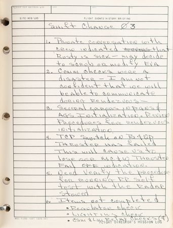 Lot #4361 Gene Kranz's Apollo 9 Flight Director's Logbook - Image 2