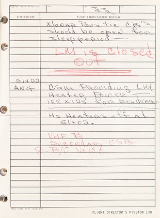 Lot #4361 Gene Kranz's Apollo 9 Flight Director's Logbook - Image 3
