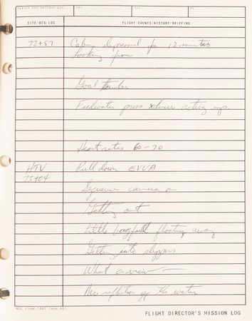 Lot #4361 Gene Kranz's Apollo 9 Flight Director's Logbook - Image 4