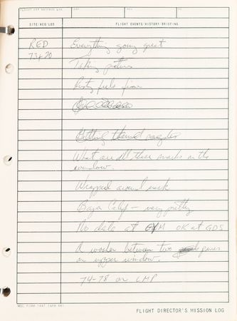 Lot #4361 Gene Kranz's Apollo 9 Flight Director's Logbook - Image 5