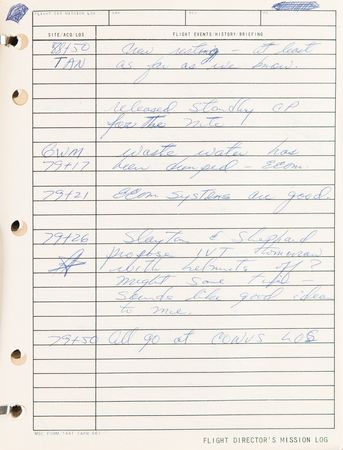 Lot #4361 Gene Kranz's Apollo 9 Flight Director's Logbook - Image 6