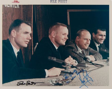 Lot #4032 Gemini 8: Armstrong and Scott Signed