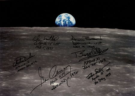 Lot #4312 Moonwalkers Signed Photograph