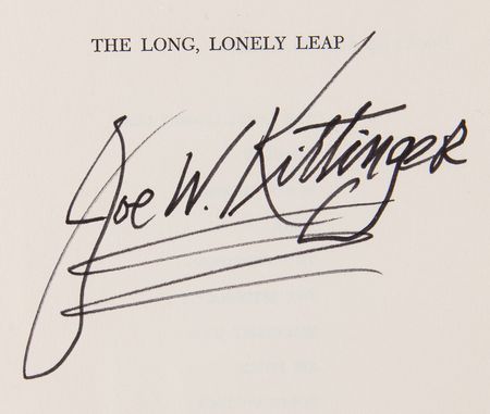 Lot #4424 Joe Kittinger Signed Book - The Long, Lonely Leap - Image 2