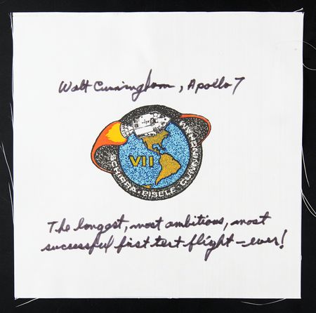 Lot #4063 Walt Cunningham Signed Apollo 7 Beta