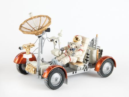 Lot #4286 Charlie Duke Signed Lunar Roving Vehicle Model - Image 3