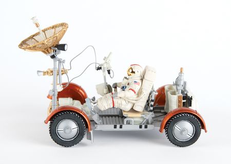 Lot #4286 Charlie Duke Signed Lunar Roving Vehicle Model - Image 4