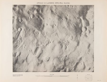 Lot #4252 Edgar Mitchell Signed Apollo 14 Lunar Landing Site Chart, Plus (3) Unsigned Charts - Image 4