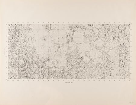 Lot #4252 Edgar Mitchell Signed Apollo 14 Lunar Landing Site Chart, Plus (3) Unsigned Charts - Image 5