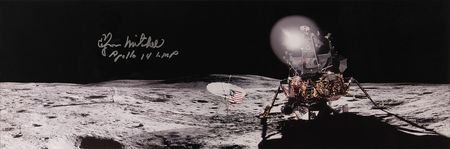 Lot #4251 Edgar Mitchell Signed Photograph