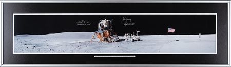 Lot #4294 John Young and Charlie Duke Signed