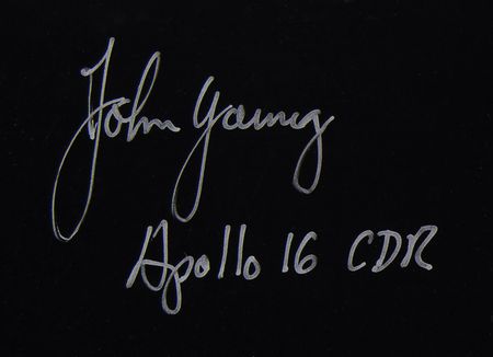 Lot #4294 John Young and Charlie Duke Signed Photograph - Image 3