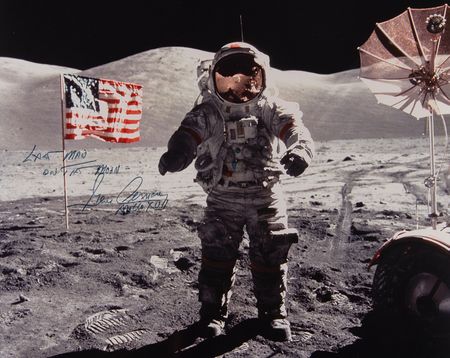 Lot #4305 Gene Cernan Signed Photograph - Image 2