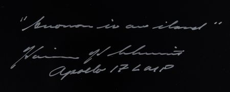 Lot #4307 Harrison Schmitt Signed Photograph - Image 3